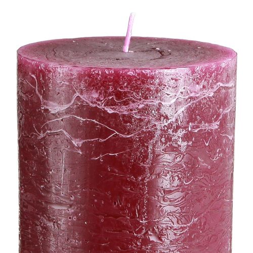Product Berry pillar candles, 85 x 200 mm, set of 2, solid colored throughout, for decoration and ambience