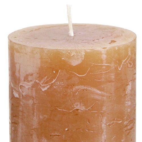 Product Pillar Candles Caramel Candles Solid Colored 60x100mm 4 pcs