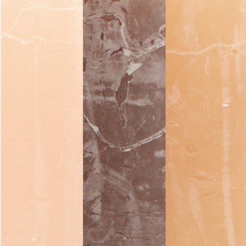 Product Decorative pillar candles, 3-color mix of brown tones, solid color, 70x120mm, set of 12 for ambiance &amp; home
