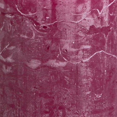 Floristik24 Pillar candles dyed Berry candles purple 50×100cm 4 pcs