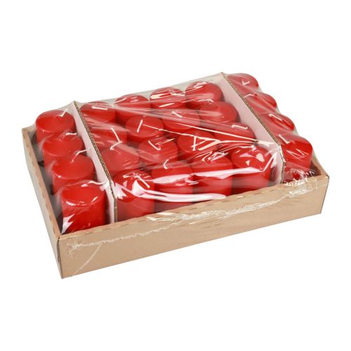Floristik24 Pillar candles red Advent candles candles red 100/50mm 24 pcs
