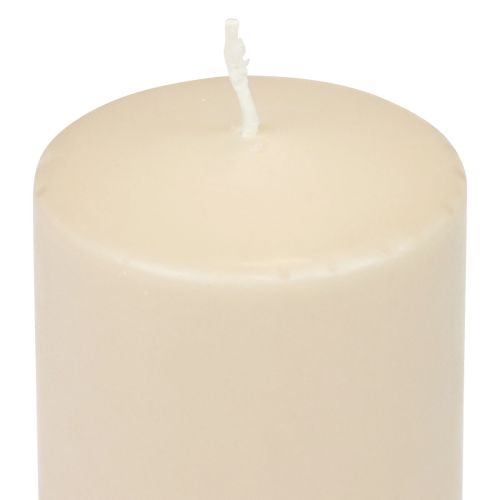 Floristik24 PURE pillar candle beige Wenzel candles 130/70mm