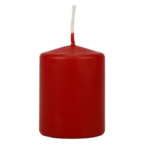 Floristik24 Pillar candles red Advent candles small old red 70/50mm 24 pcs