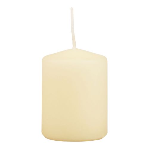 Pillar candles cream Advent candles small 70/50mm 24 pcs