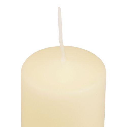 Product Pillar candles cream Advent candles small 70/50mm 24 pcs