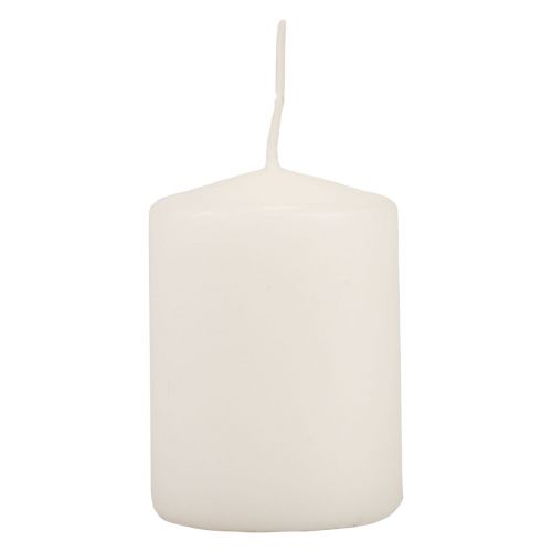 Pillar candles white Advent candles small candles 70/50mm 24 pcs