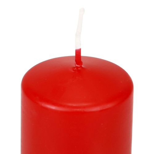 Product Pillar Candles Red Advent Candles Candles Red 70/50mm 24 pcs