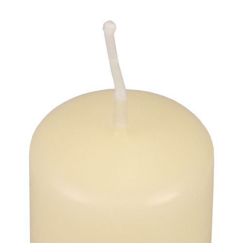 Product Pillar candles cream Advent candles candles 100/50mm 24 pcs