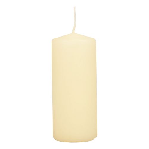 Pillar candles cream Advent candles candles 120/50mm 24 pcs