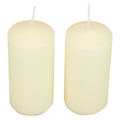 Product Pillar candles H100 Ø50cm Cream candles 12pcs