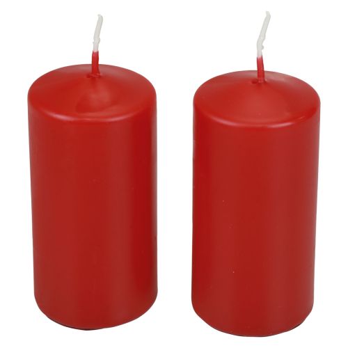 Floristik24 Pillar candles H100 Ø50cm red candles 12pcs