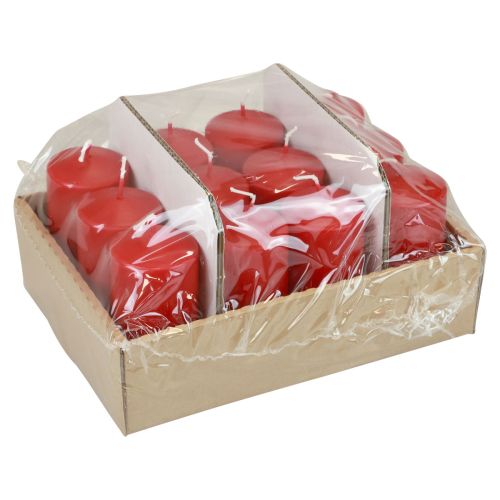 Floristik24 Pillar candles H100 Ø50cm red candles 12pcs