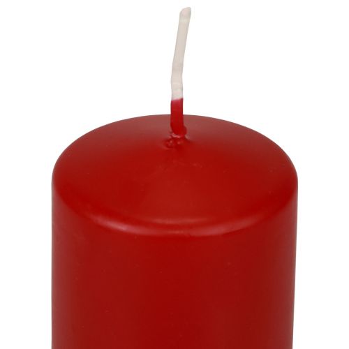 Product Pillar candles red Advent candles old red 100/50mm 24pcs