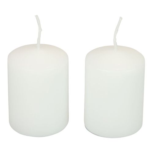Floristik24 Pillar candles white candles H70mm Ø50mm 12 pcs
