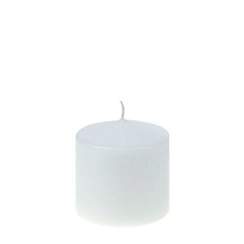 Pillar Candle 80/80 White 6 pcs