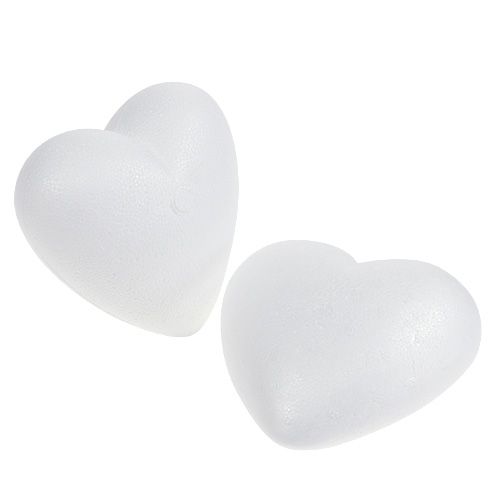 Product Styrofoam heart curved medium 11cm 2pcs