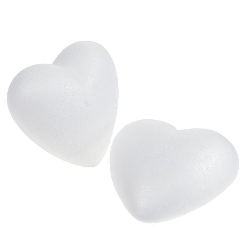 Floristik24 Styrofoam heart curved medium 11cm 2pcs