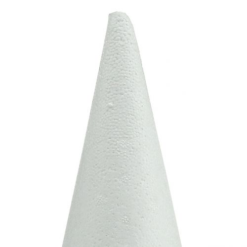 Product Styrofoam cone white 14cm x 7cm 10 pcs