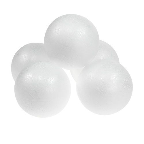 Product Styrofoam ball Ø10cm white 5 pcs