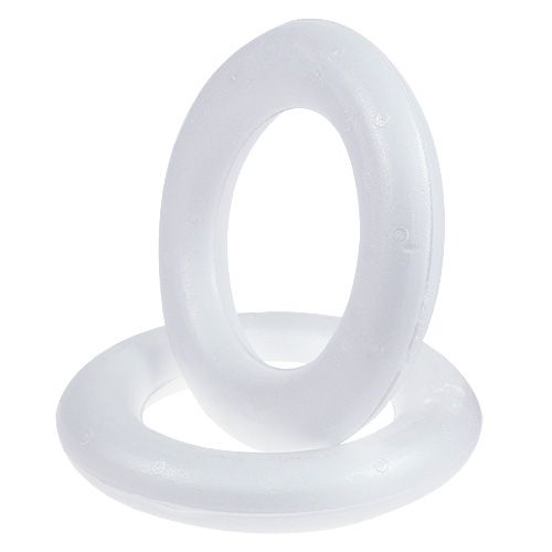 Floristik24 Styrofoam ring Ø25cm large 2pcs