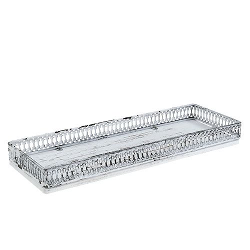 Tray square 36cm x 13cm H 4cm white 1p