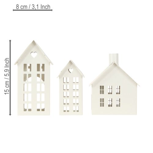 Product Stylish mini tea light house as table decoration 15cm