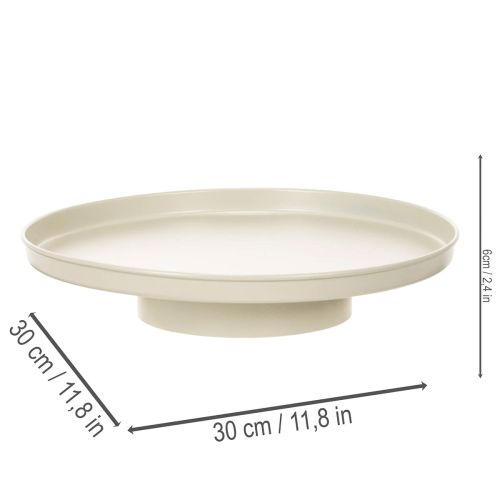 Decorative tray 30 cm metal saucer for plant decoration | Floristik24.ie