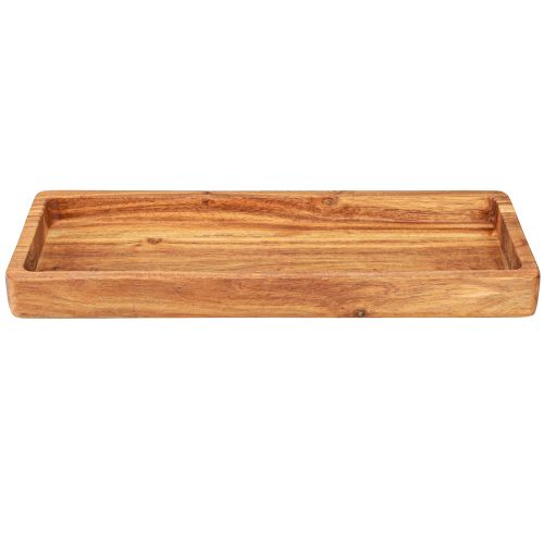 Product Tray rectangular made of wood acacia oiled 40x15x4cm