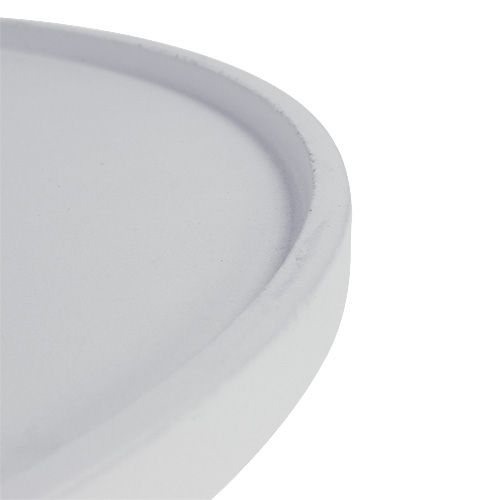 Floristik24 Tray round white Ø39cm
