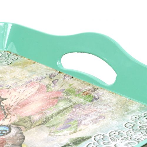 Floristik24 Tray vintage butterfly 44x30cm