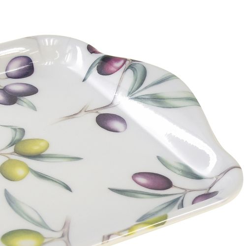 Floristik24 Tray olives table decoration summer melamine 21x13x1,5cm