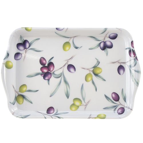 Floristik24 Tray olives table decoration summer melamine 21x13x1,5cm