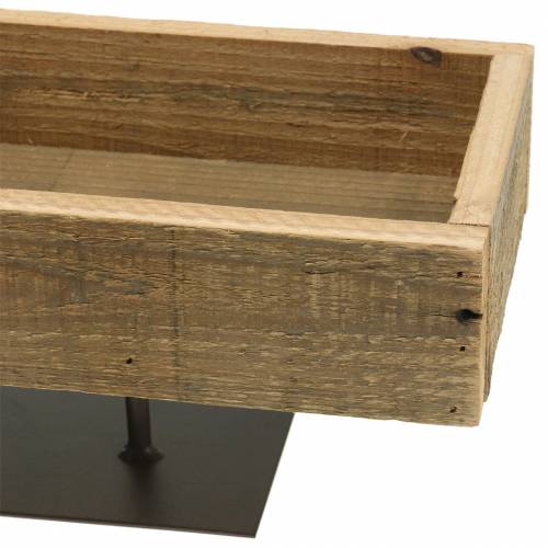 Floristik24 Decorative tray wood at the foot 40cm