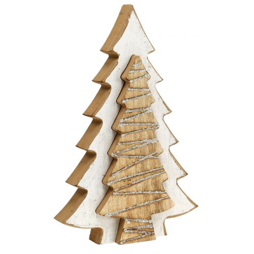 Floristik24 Fir in fir natural / cream 25.5cm x 16.5cm