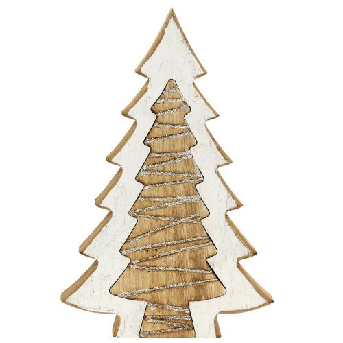 Floristik24 Fir in fir natural / cream 25.5cm x 16.5cm