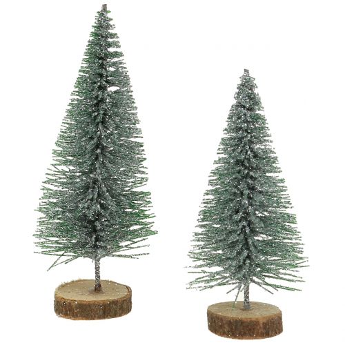 Fir tree silver 8cm 24 pcs