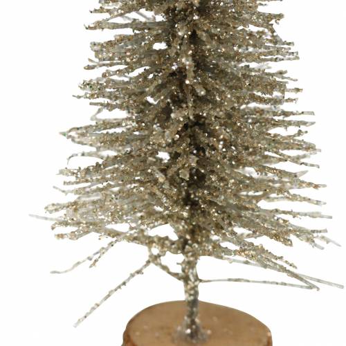 Product Decorative Christmas tree champagne glitter 8cm 24pcs