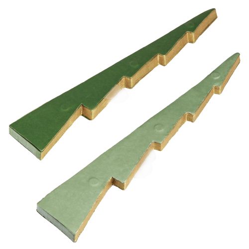 Product Christmas tree honeycomb paper Christmas green gold H30cm 2 pieces