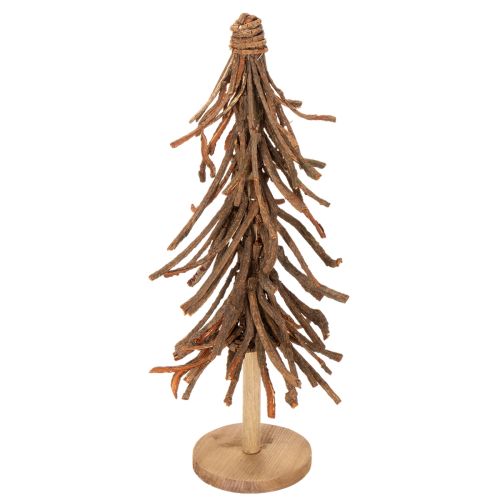 Christmas tree made of willow branches on a wooden base, 48cm buy online | Floristik24.ie