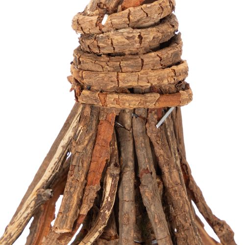 Christmas tree made of willow branches on a wooden base, 48cm | Floristik24.ie