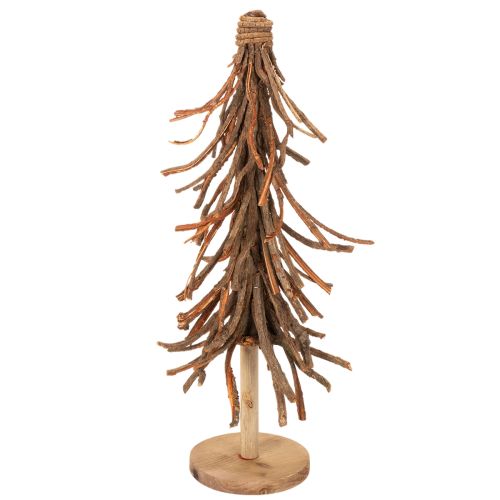 Christmas tree made of willow branches on a wooden base, 48cm | Floristik24.ie