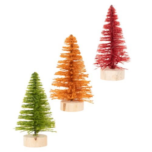 Miniature artificial Christmas tree for table decoration, 12cm, 6 pieces | Floristik24.ie