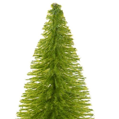Artificial Christmas tree with wooden base, small, 16cm, 6 pieces | Floristik24.ie