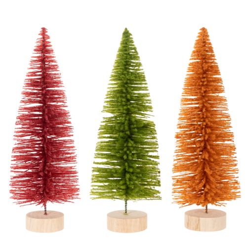 Artificial Christmas tree, decorative tree for table decoration, 31cm, 3 pieces | Floristik24.ie