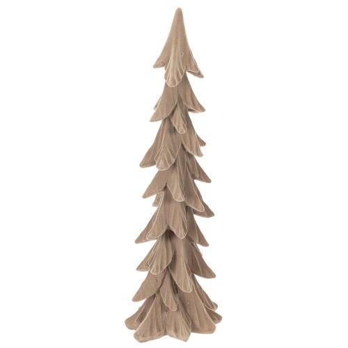 Small flocked decorative Christmas tree, table decoration, 44cm