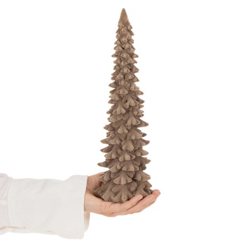 Decorative flocked Christmas tree for winter decoration, 34cm | Floristik24.ie
