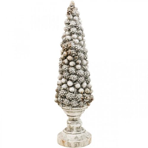 Fir tree with base Chic Antique deco tree gray H60cm