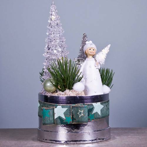 Floristik24 Christmas tree acrylic with LED light H36cm