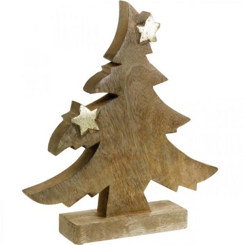 Floristik24 Christmas tree mango wood table decoration Christmas 28 × 26 × 5cm