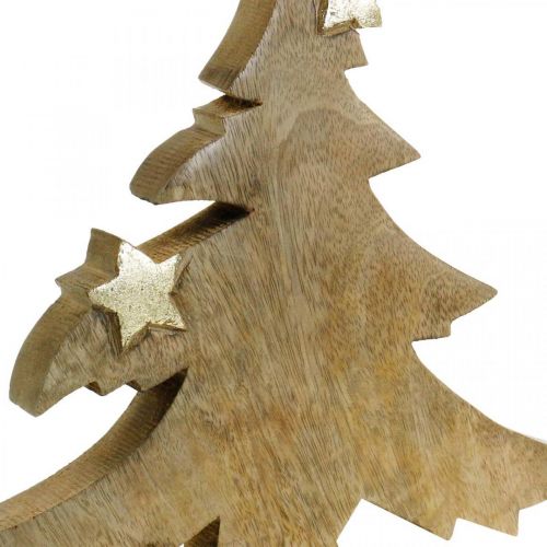 Floristik24 Christmas tree mango wood table decoration Christmas 28 × 26 × 5cm